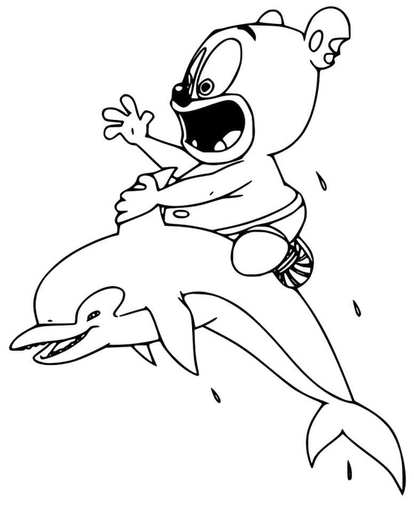 Tekening van Gummibär 7