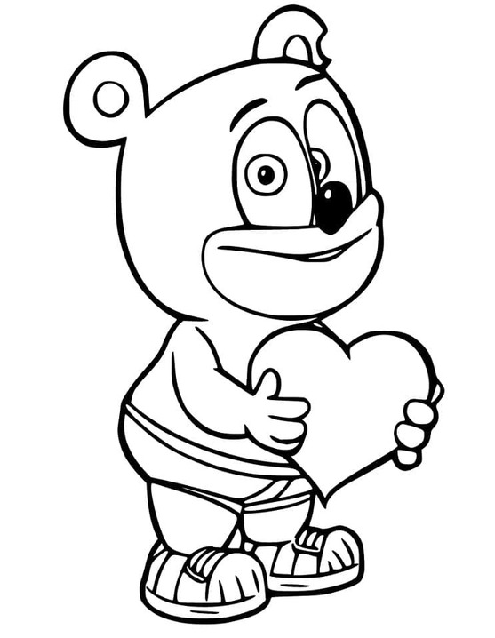 Tekening van Gummibär 8