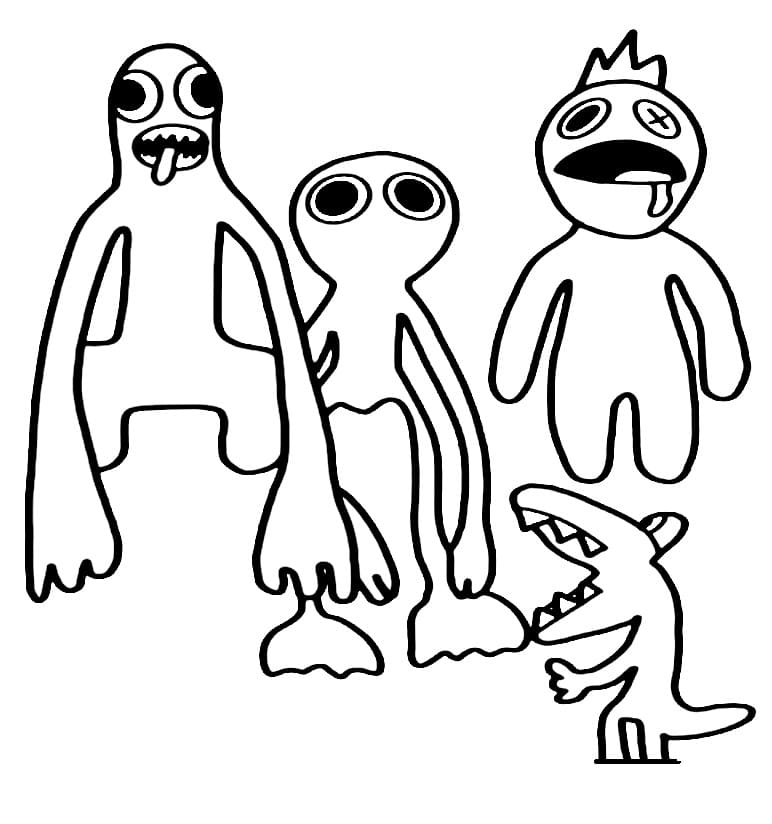 Afbeelding Rainbow Friends afdrukbaar