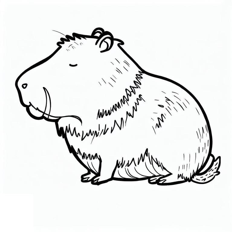 Capibara afdrukbaar