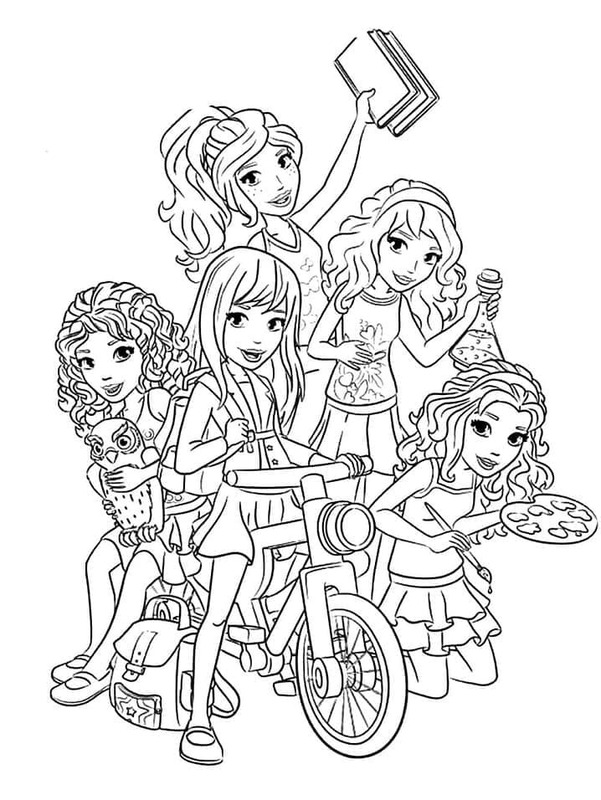 Lego Friends gratis afdrukbaar