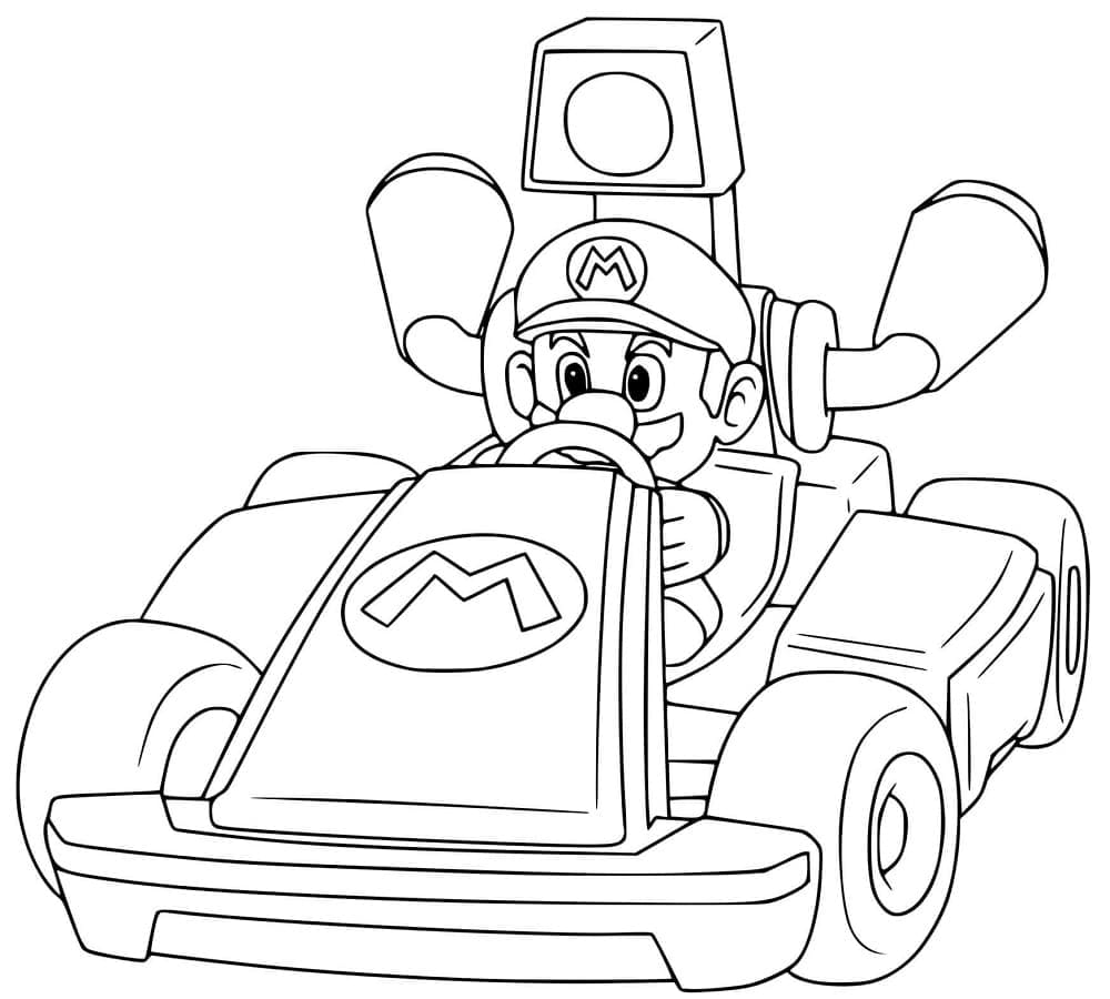 Mario Kart afdrukbaar