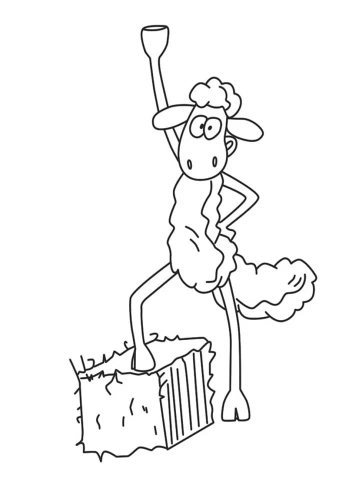 Shaun het Schaap afdrukbaar voor kinderen