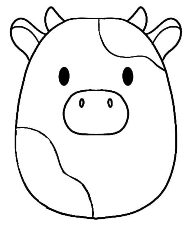 Squishmallows afdrukbare simpel