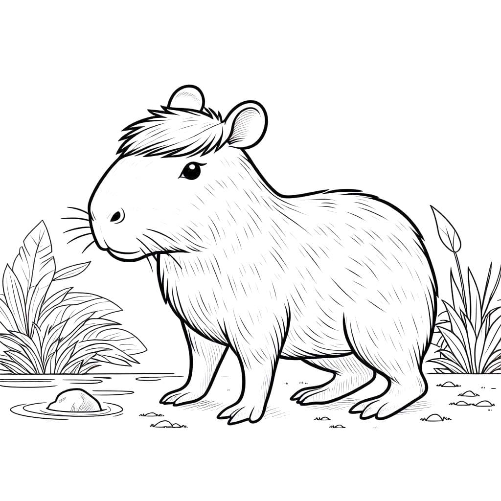 Tekenen Capibara 7