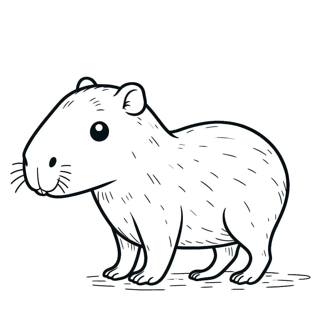 Tekenen Capibara 8