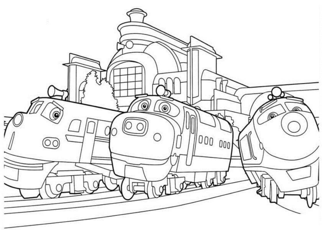 Tekenen Chuggington afdrukbaar