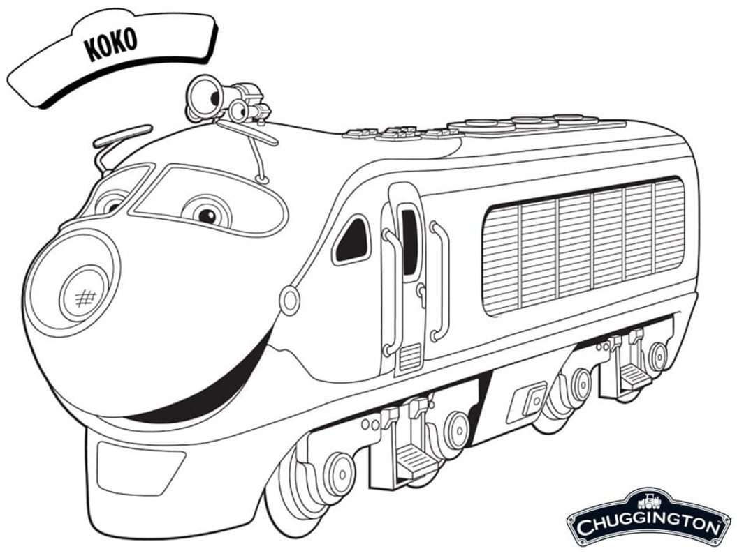 Tekenen Chuggington afdrukbare eenvoudig