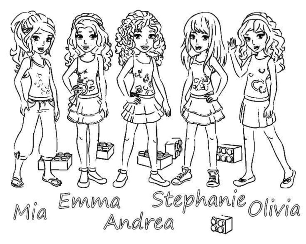 Tekenen Lego Friends 1