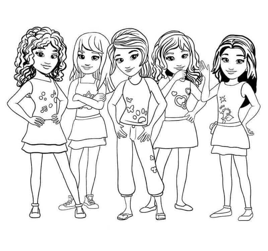 Tekenen Lego Friends 6