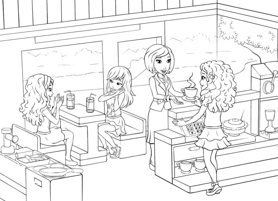 Tekenen Lego Friends 7