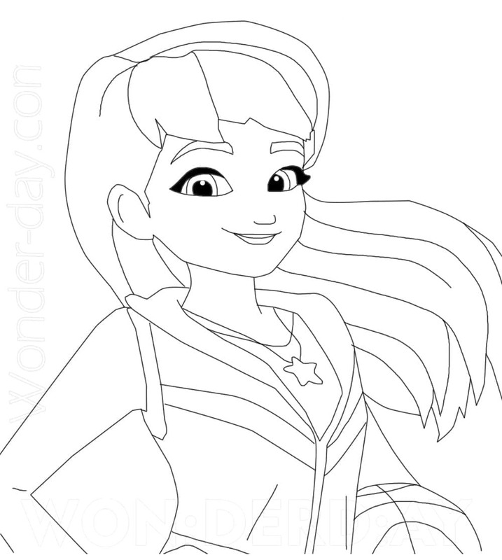 Tekenen Lego Friends afdrukbare basis