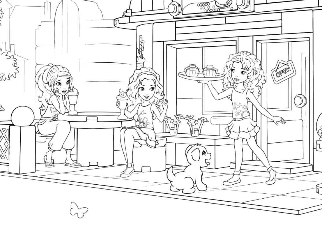 Tekenen Lego Friends simpel