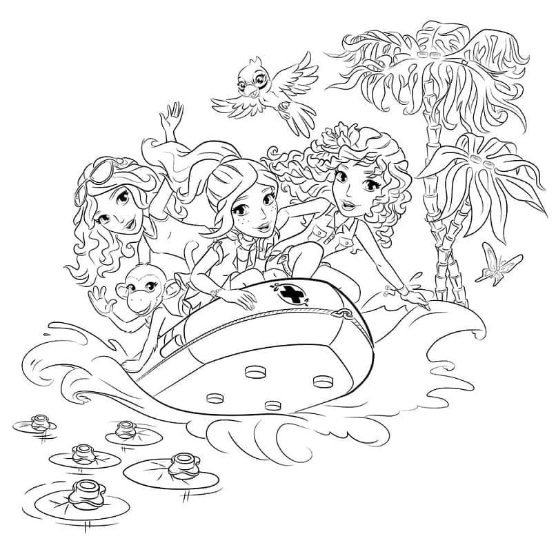 Tekenen Lego Friends voor kinderen