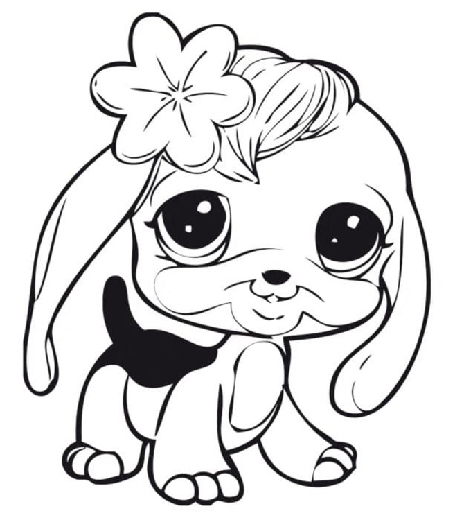 Tekenen Littlest Pet Shop afdrukbare eenvoudig