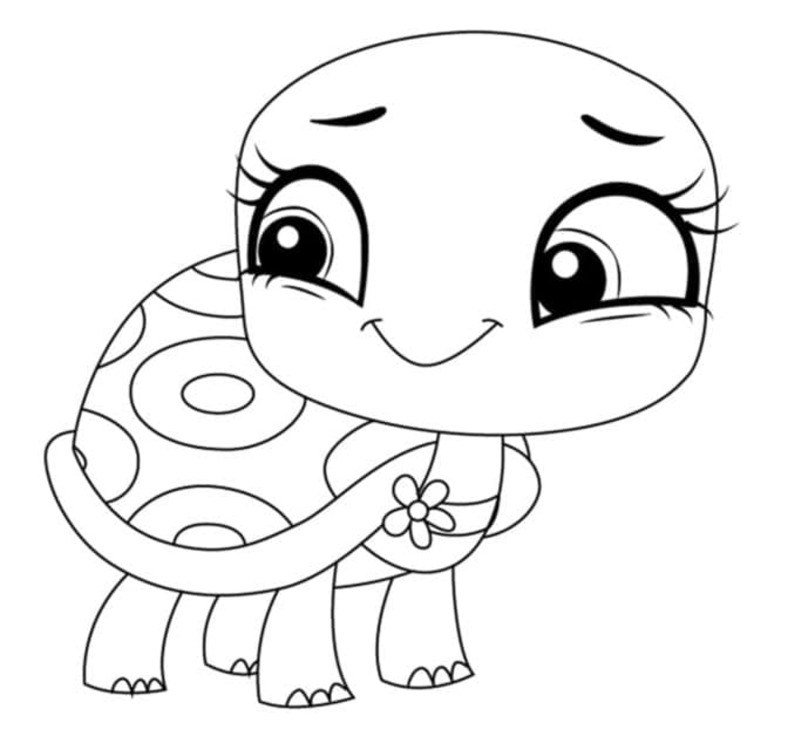 Tekenen Littlest Pet Shop gratis afdrukbare basis