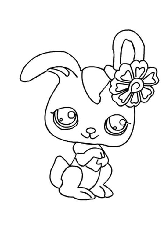 Tekenen Littlest Pet Shop gratis afdrukbare simpel
