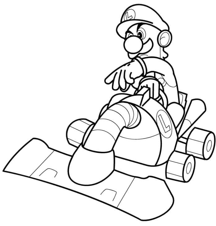 Tekenen Mario Kart basis