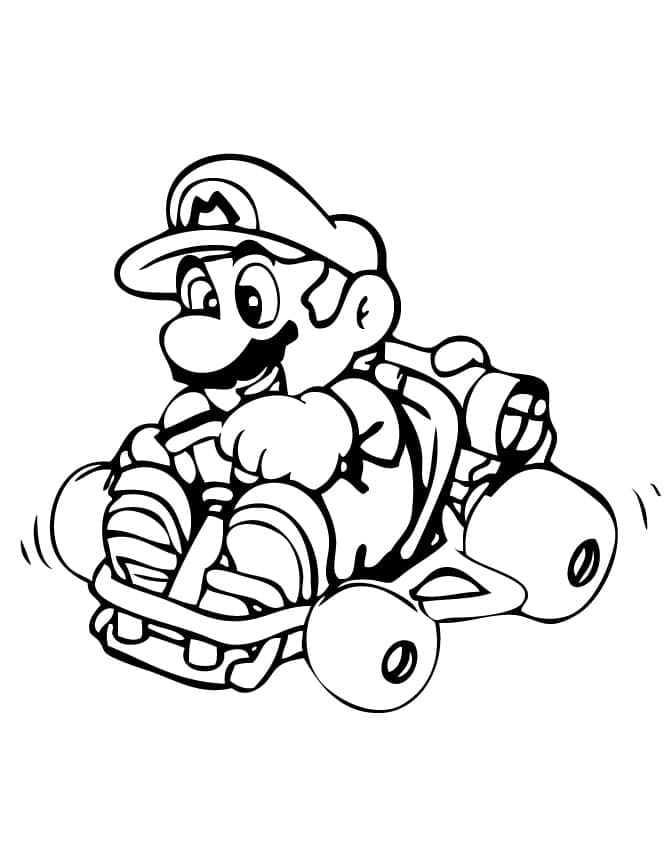 Tekenen Mario Kart eenvoudig