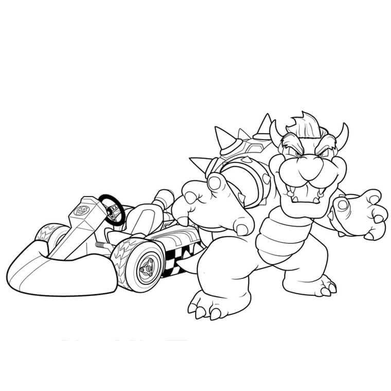 Tekenen Mario Kart gratis basis