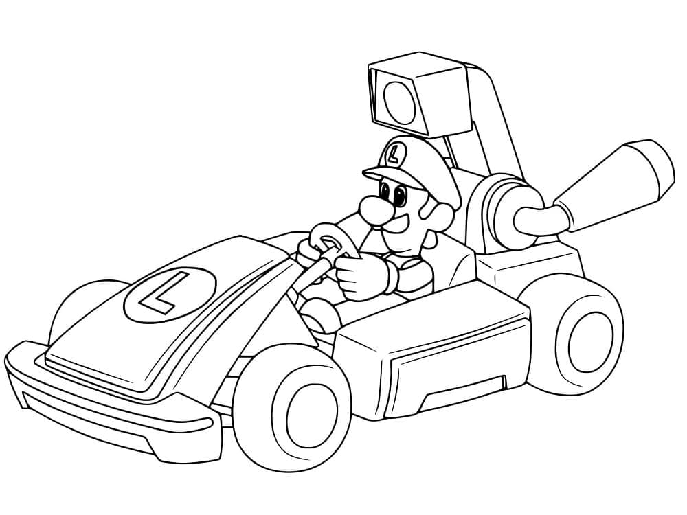 Tekenen Mario Kart gratis