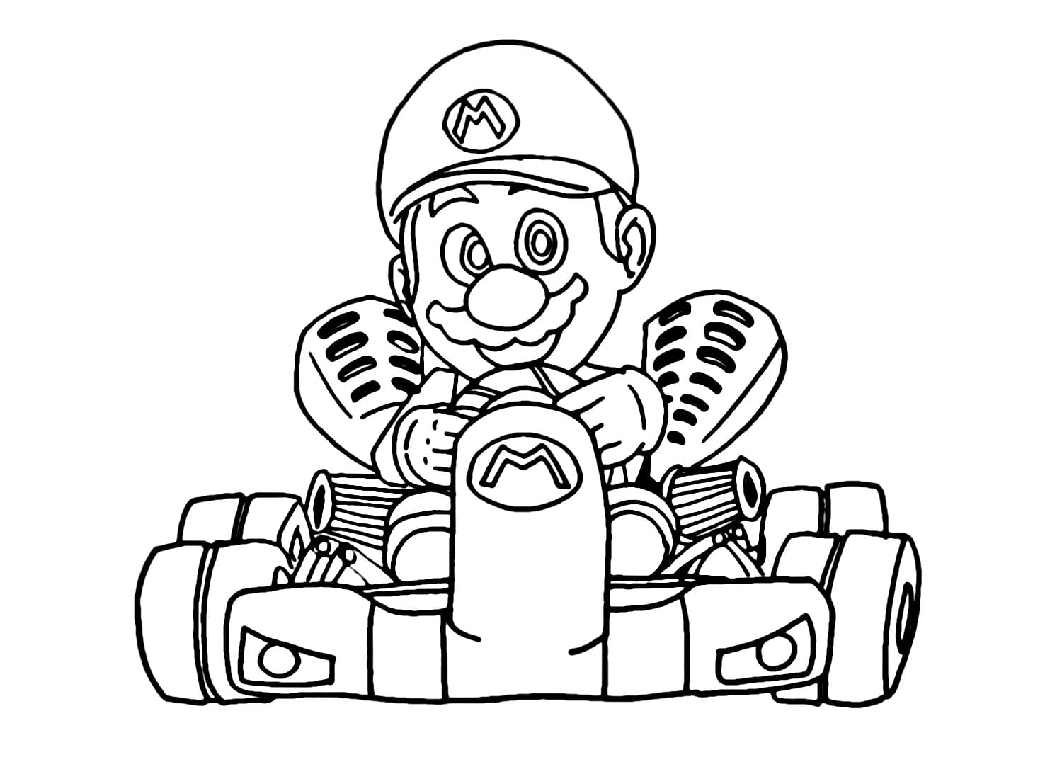 Tekenen Mario Kart simpel