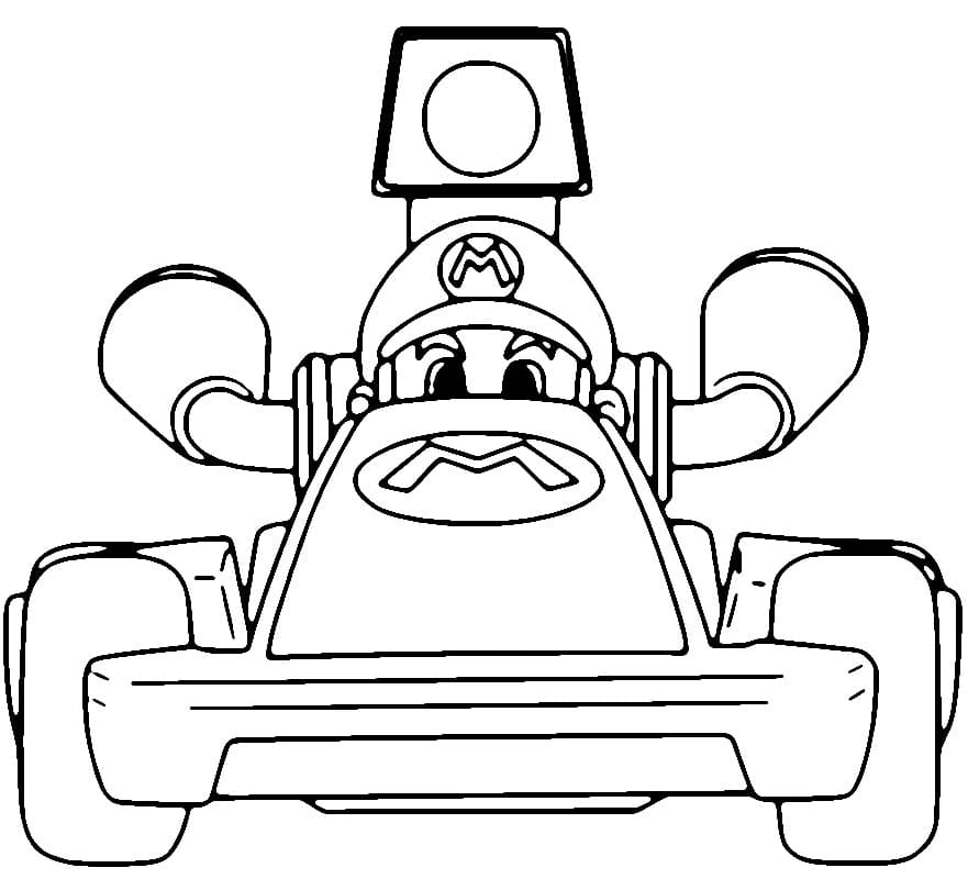 Tekenen Mario Kart voor kinderen