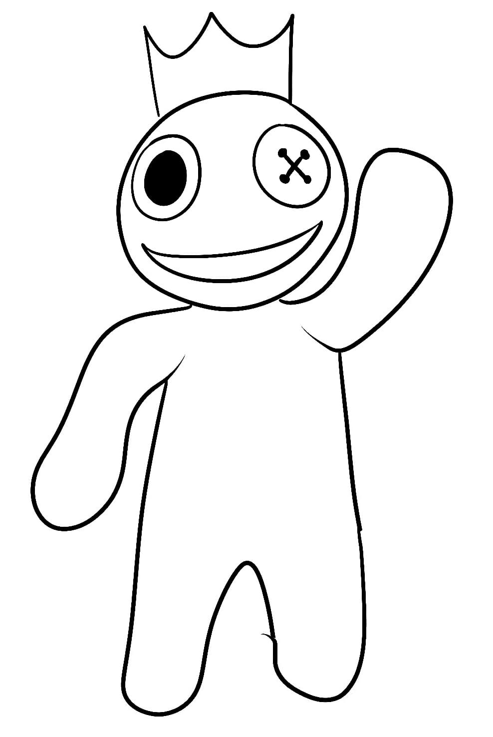 Tekenen Rainbow Friends simpel