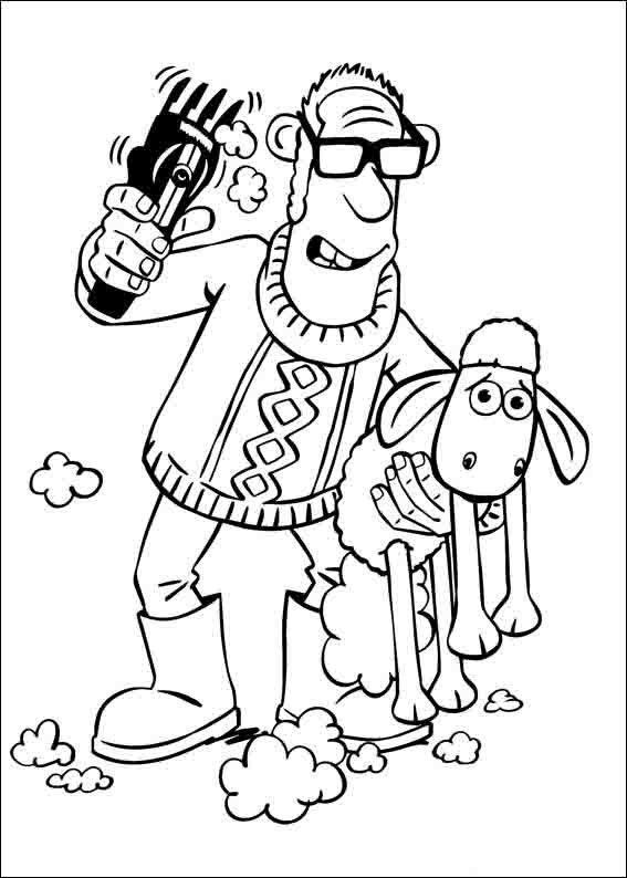 Tekenen Shaun het Schaap gratis basis