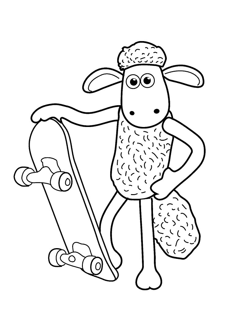 Tekenen Shaun het Schaap simpel