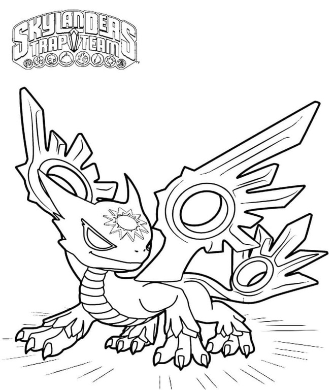Tekenen Skylanders afdrukbare eenvoudig