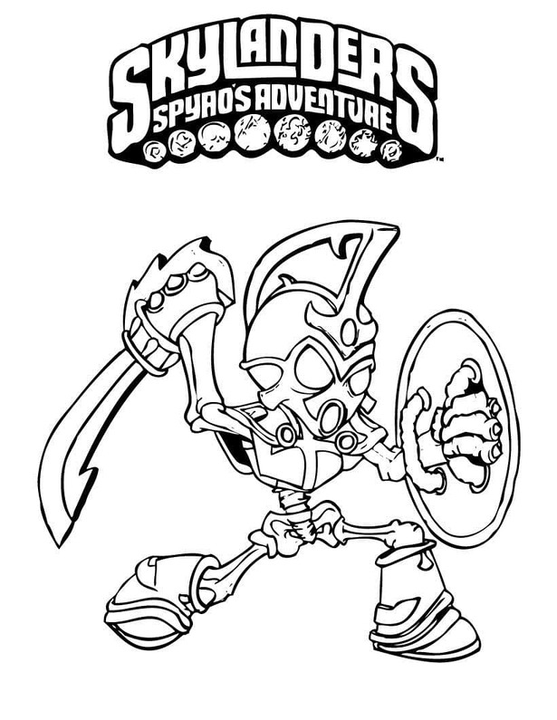 Tekenen Skylanders gratis afdrukbare eenvoudig