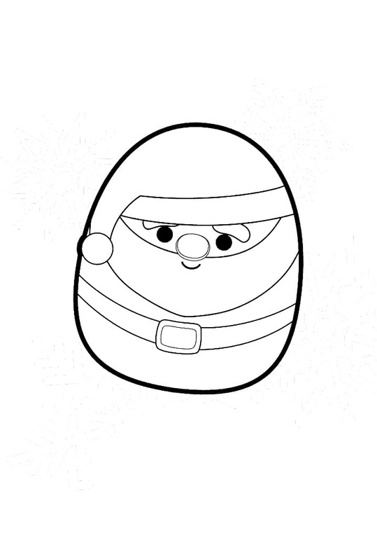 Tekenen Squishmallows afdrukbare basis