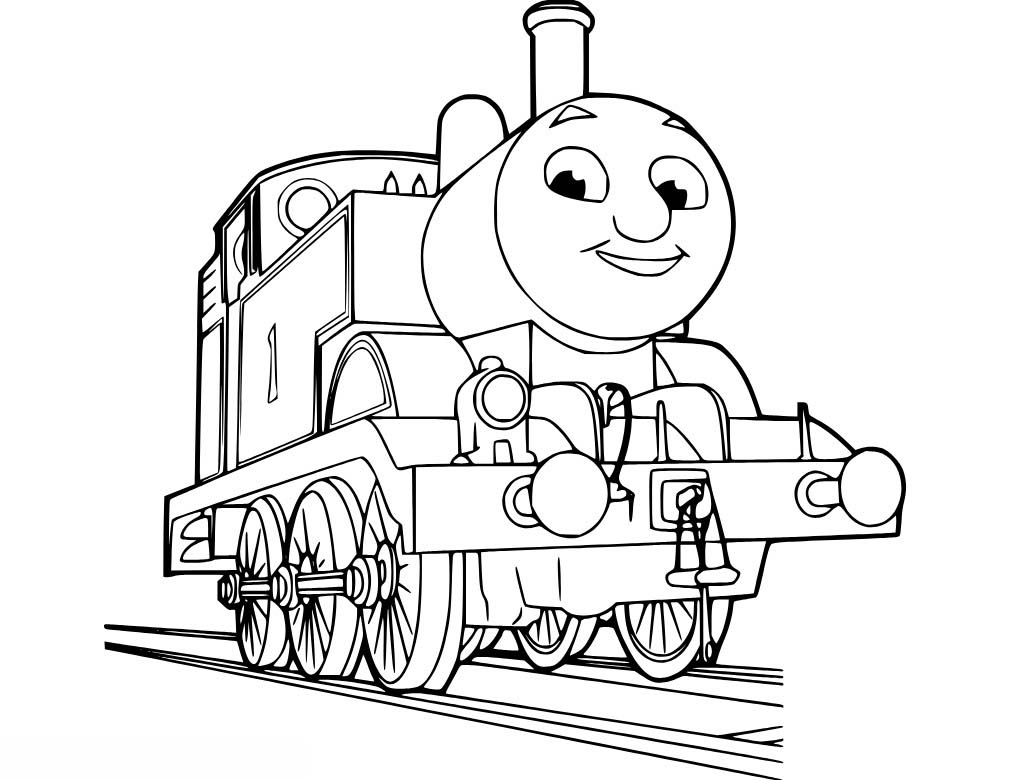 Tekenen Thomas De Trein afdrukbare eenvoudig