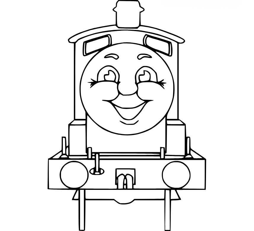 Tekenen Thomas De Trein afdrukbare simpel