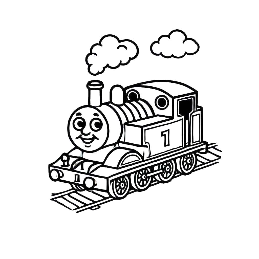 Tekenen Thomas De Trein eenvoudig