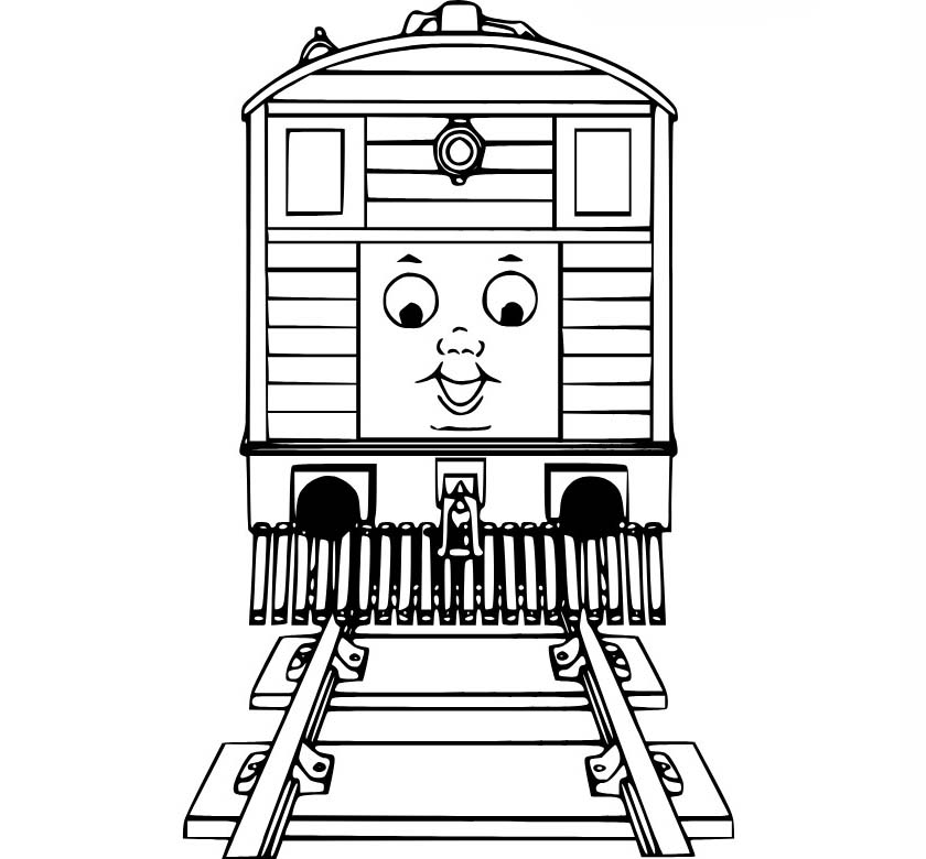 Tekenen Thomas De Trein gratis afdrukbaar