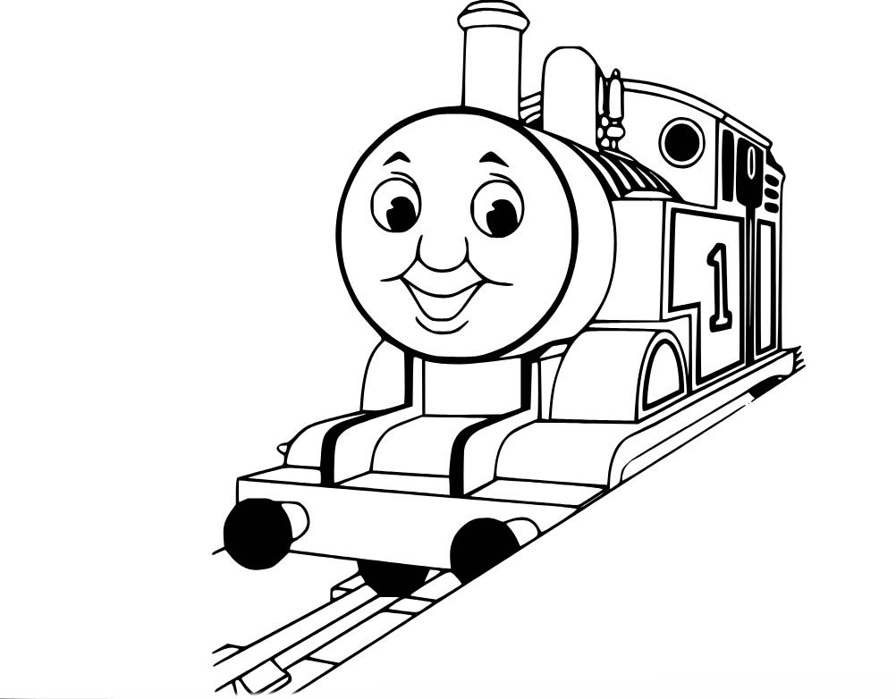 Tekenen Thomas De Trein gratis eenvoudig