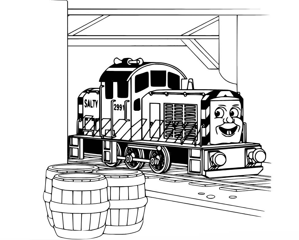 Tekenen Thomas De Trein gratis