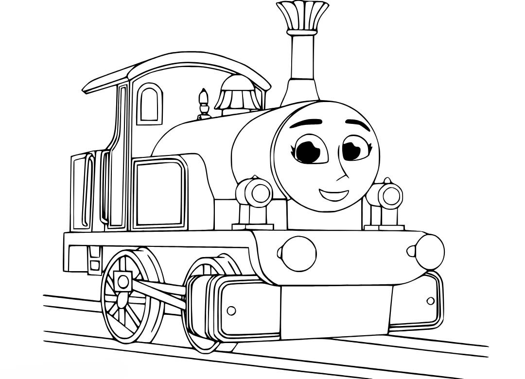 Tekenen Thomas De Trein simpel