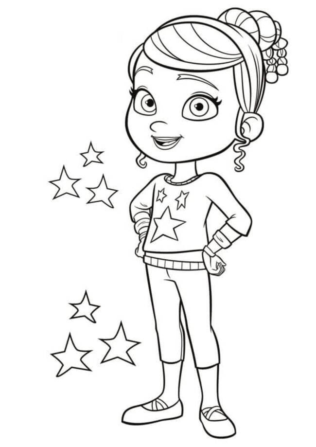Tekenen Vampirina afdrukbare basis