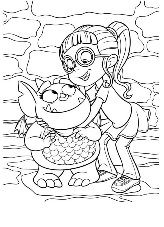 Tekenen Vampirina afdrukbare simpel