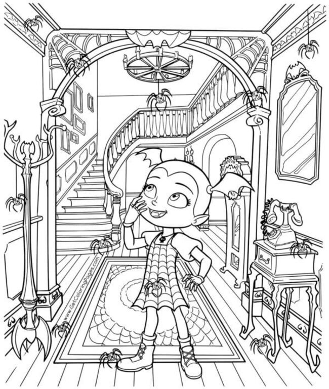 Tekenen Vampirina Basis bij kinderen