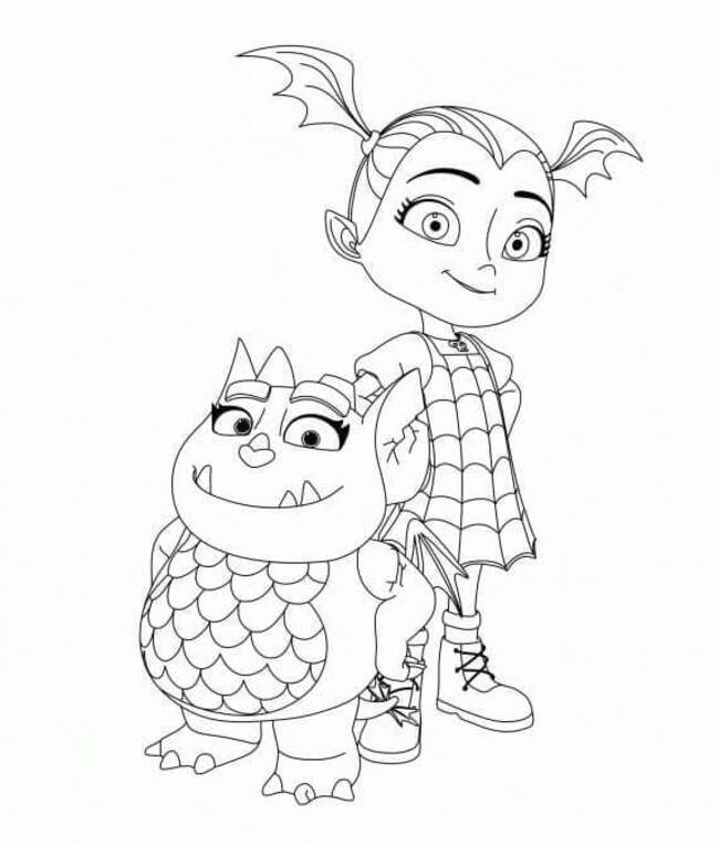 Tekenen Vampirina basis