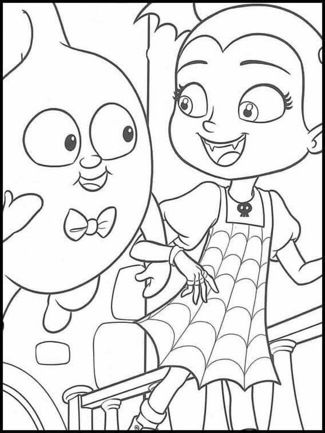 Tekenen Vampirina gratis afdrukbaar