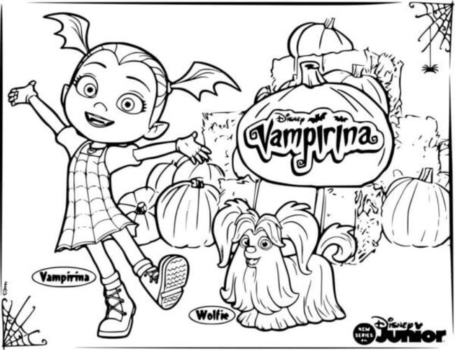 Tekenen Vampirina simpel