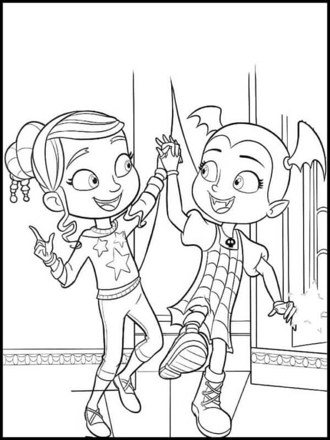 Tekenen Vampirina spotprent