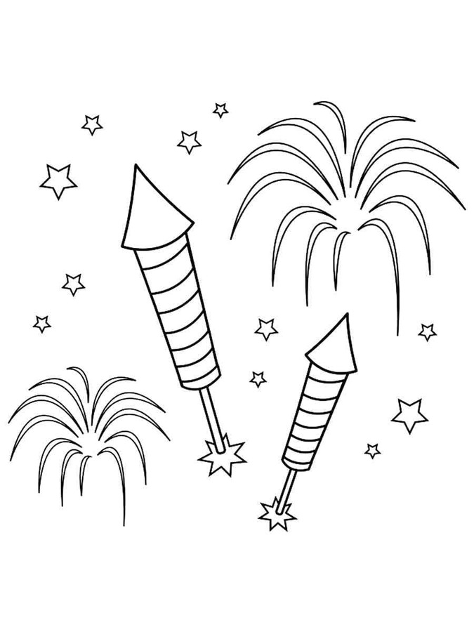 Tekenen Vuurwerk gratis voor kinderen