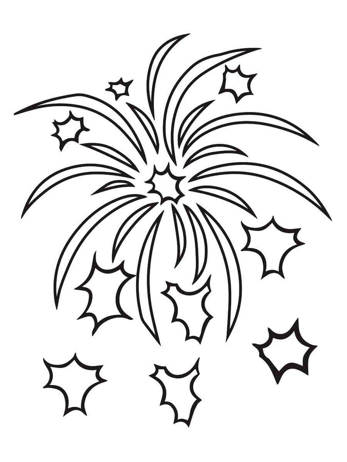 Tekenen Vuurwerk simpel