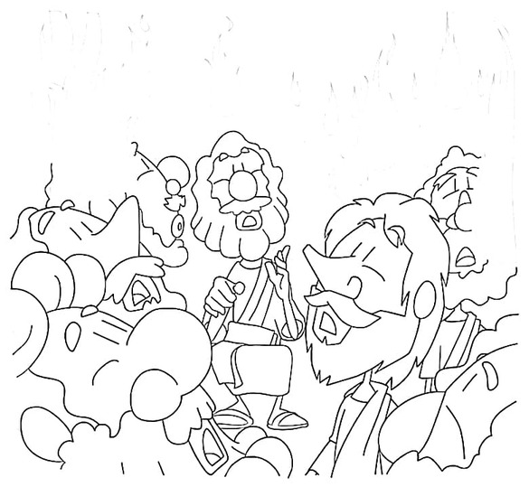 Tekening Pinksteren basis